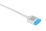 Nihon Kohden Compatible ECG Trunk Cables - AHA - 3 Leads/Din Style 3-pin