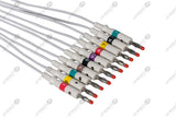 Midmark Compatible One Piece Reusable ECG Cable - IEC - 10 Leads Banana