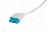 Nihon Kohden Compatible One Piece Reusable ECG Cable - AHA - 10 Leads Snap