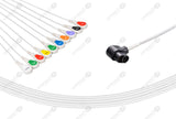 ZOLL Compatible One Piece Reusable ECG Cable - 8000-000896-01 10 Leads Snap
