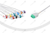 Marquette Compatible One Piece Reusable ECG Cable 10 Leads Grabber