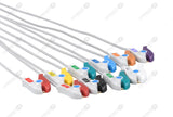 Fukuda Compatible One Piece Reusable ECG Cable - AHA - 10 Leads Grabber