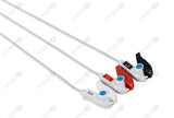 Philips Compatible One Piece Reusable ECG Cable - AHA - 3 Leads Grabber