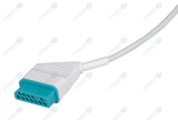 Nihon Kohden Compatible One Piece Reusable ECG Cable - AHA - 3 Leads Grabber