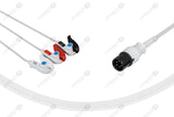 MEK Compatible One Piece Reusable ECG Cable 3 Leads Grabber