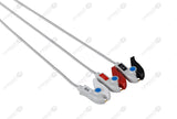 Mindray Compatible One Piece Reusable ECG Cable - AHA - 3 Leads Grabber