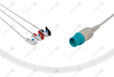 Nihon Kohden Compatible One Piece Reusable ECG Cable 3 Leads Grabber