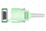 Nihon Kohden Compatible One Piece Reusable ECG Cable - AHA - 3 Leads Snap