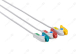 GE Corometrics Compatible One Piece Reusable ECG Cable - IEC - 3 Leads Grabber