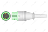 Comen One Piece Reusable ECG Cable - IEC - 3 Leads Grabber
