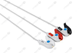 Siemens CT Compatible One Piece Reusable ECG Cable - AHA - 3 Leads Grabber