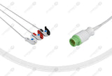 Siemens Compatible One Piece Reusable ECG Cable 3 Leads Grabber
