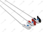 Siemens Compatible One Piece Reusable ECG Cable - AHA - 3 Leads Grabber