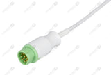 Siemens Compatible One Piece Reusable ECG Cable - AHA - 3 Leads Snap