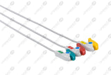 Spacelabs Compatible One Piece Reusable ECG Cable - IEC - 3 Leads Grabber