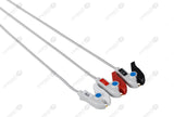 Spacelabs Compatible One Piece Reusable ECG Cable - AHA - 3 Leads Grabber