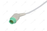 Fukuda Compatible One Piece Reusable ECG Cable - IEC - 3 Leads Grabber
