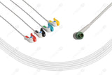 Schiller Compatible One-Piece Reusable ECG Cable - IEC - 4 Leads Grabber