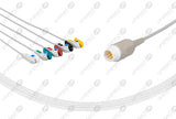Philips Compatible One Piece Reusable ECG Cable - IEC - 5 Leads Grabber