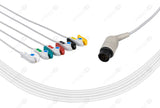 Nihon Kohden One Piece Reusable ECG Cable - IEC - 5 Leads Grabber