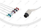 Nihon Kohden Compatible One Piece Reusable ECG Cable 5 Leads Grabber