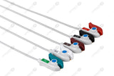 MEK Compatible One Piece Reusable ECG Cable - AHA - 5 Leads Grabber