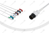 MEK Compatible One Piece Reusable ECG Cable 5 Leads Grabber
