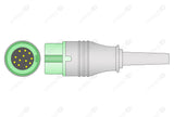 Mindray Compatible One Piece Reusable ECG Cable - IEC - 5 Leads Snap