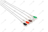 Mindray Compatible One Piece Reusable ECG Cable - AHA - 5 Leads Snap