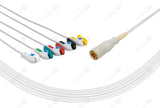 COLIN Compatible One Piece Reusable ECG Cable - IEC - 5 Leads Grabber