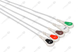 Medtronic Compatible One Piece Reusable ECG Cable - AHA - 5 Leads Snap