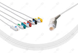 Mennen Compatible One Piece Reusable ECG Cable - IEC - 5 Leads Grabber