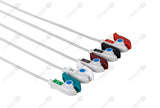 Mennen Compatible One Piece Reusable ECG Cable - AHA - 5 Leads Grabber