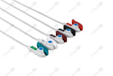 Philips Compatible One Piece Reusable ECG Cable - AHA - 5 Leads Grabber