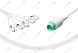 Spacelabs Compatible One Piece Disposable ECG Cable 5 Leads Grabber Box of 10