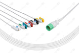 Spacelabs Compatible One Piece Reusable ECG Cable - IEC - 5 Leads Grabber