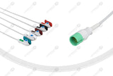 Spacelabs Compatible One Piece Reusable ECG Cable 5 Leads Grabber
