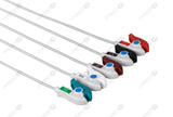 Spacelabs Compatible One Piece Reusable ECG Cable - AHA - 5 Leads Grabber