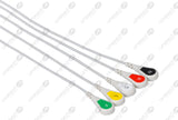 Spacelabs Compatible One Piece Reusable ECG Cable - IEC - 5 Leads Snap
