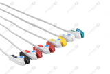 Nihon Kohden Compatible One Piece Reusable ECG Cable - AHA - 6 Leads Grabber
