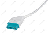Nihon Kohden Compatible One Piece Reusable ECG Cable - AHA - 6 Leads Snap