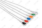 Nihon Kohden Compatible One Piece Reusable ECG Cable - AHA - 6 Leads Snap
