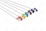 Schiller/Medtronic Compatible One Piece Reusable ECG Cable - IEC - 6 Leads Grabber