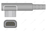 Schiller/Medtronic Compatible One Piece Reusable ECG Cable - IEC - 6 Leads Snap