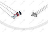 Philips-AA Type Compatible Reusable ECG Lead Wires 3 Leads Grabber