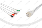 GE Compatible ECG Telemetry Cables 5 Leads Snap