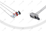Philips-AA Type Compatible ECG Telemetry Cables 3 Leads Grabber