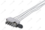 Philips-AA Type Compatible ECG Telemetry cable - AHA - 5 Leads Snap