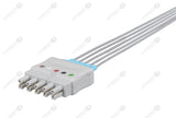 Bionet Compatible Reusable ECG Lead Wire - AHA - 5 Leads Snap