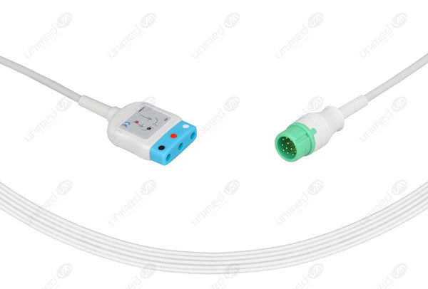 Comen Compatible ECG Trunk Cables - AHA - 3 Lead
